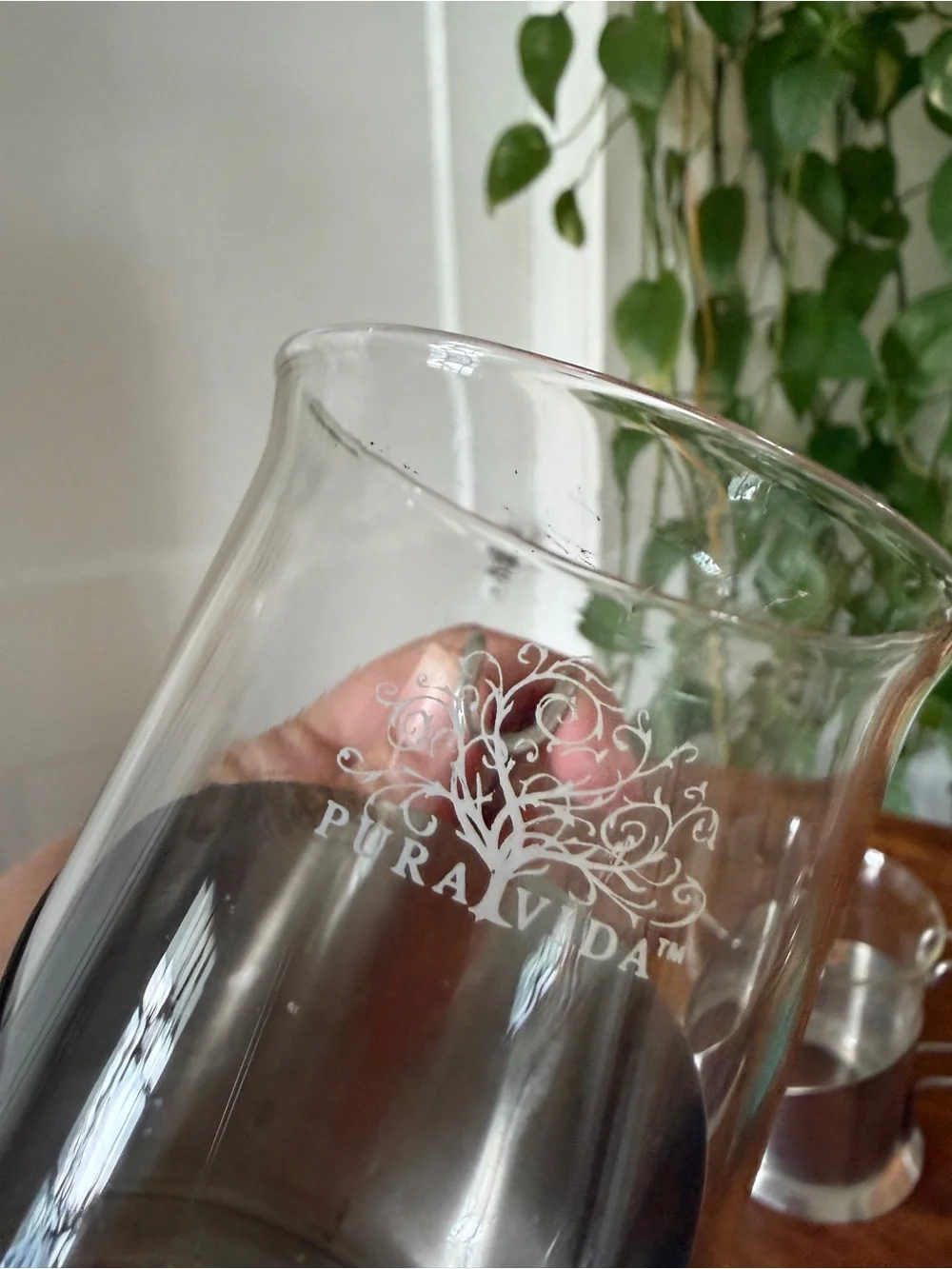Pura Vida clear glass